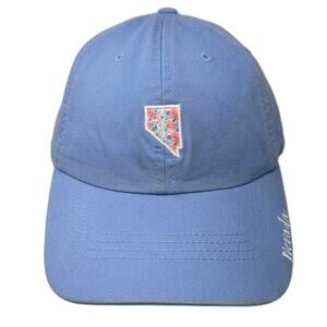 State of Mine Baseball Cap Blue Nevada Floral Patch Slideback Hat One Size Strap